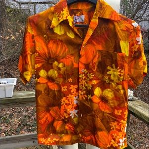Stunning mens vintage Hawaiian shirt . Medium